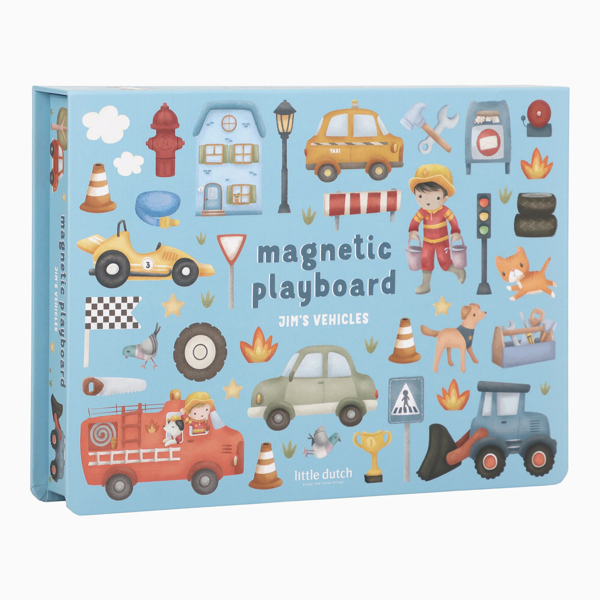 Little Dutch Magnetic Playboard Jim's Vehicles