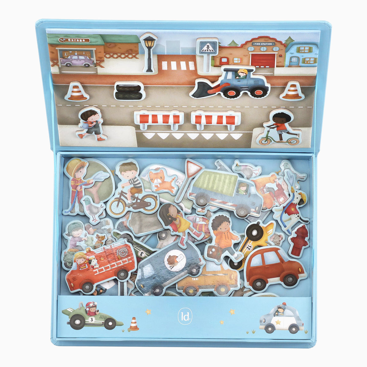 Little Dutch Magnetic Playboard Jim's Vehicles