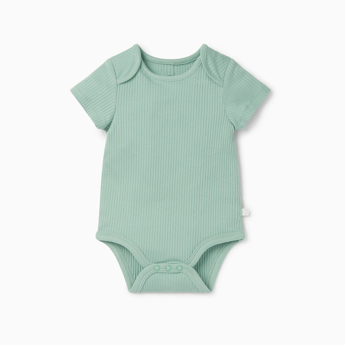 Ribbed Short Sleeve Bodysuit - Mint