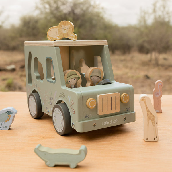 Shop Little Dutch Safari Friends Shape Sorter Car | MORI UK