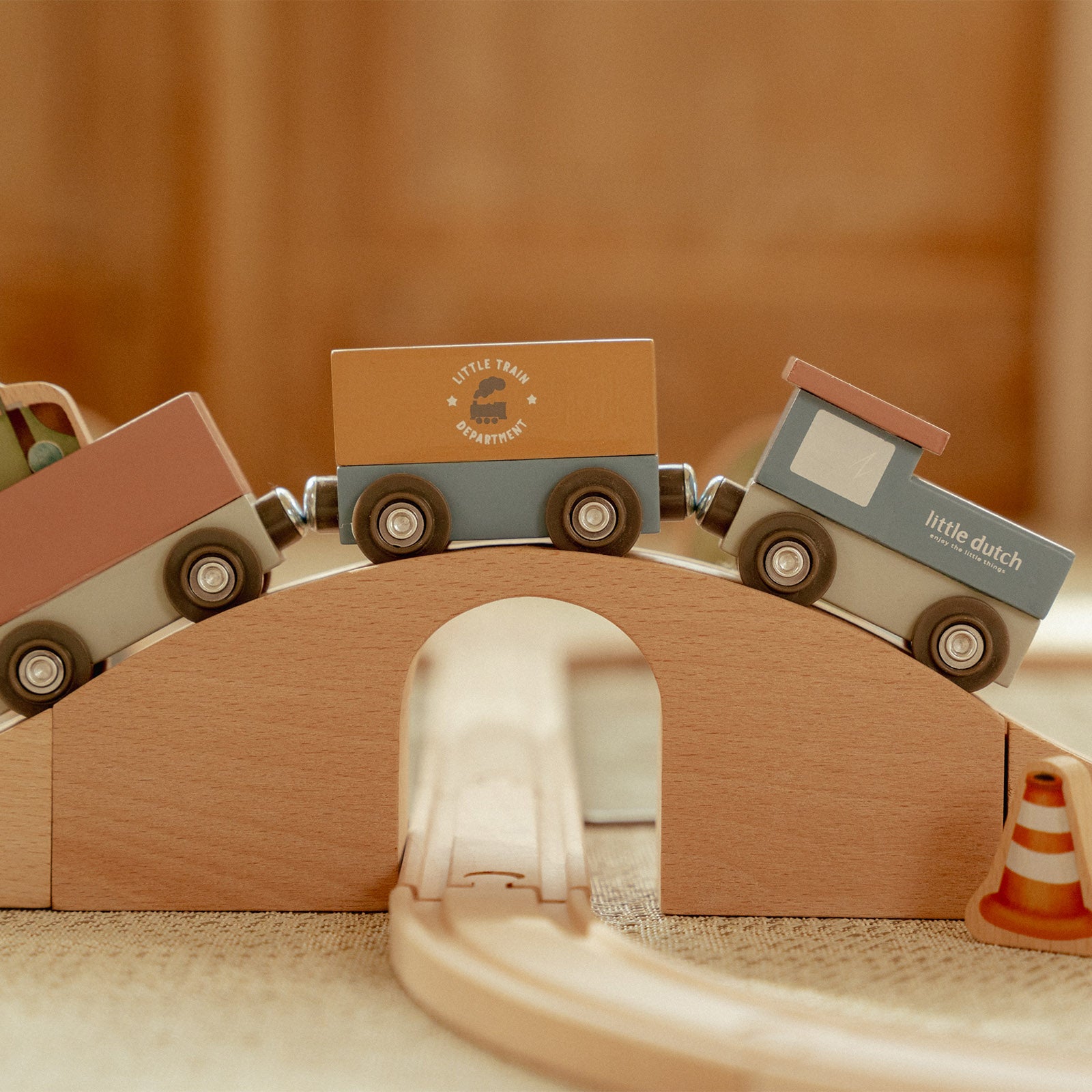 Shop Little Dutch Wooden XL Train Track Set FSC | MORI UK