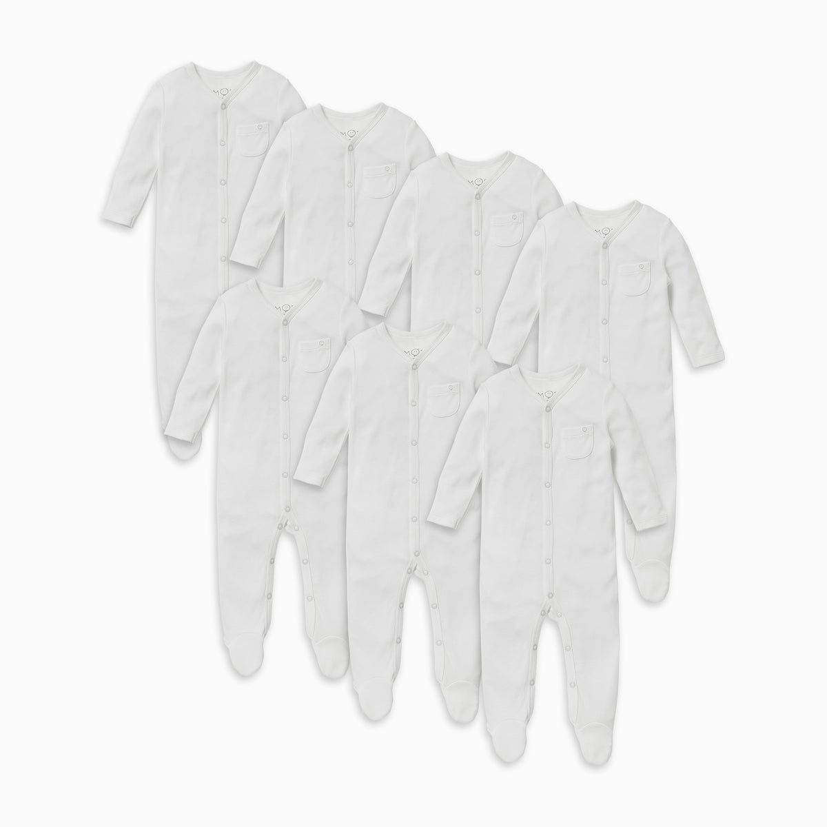 Front Opening Sleepsuit 7 Pack