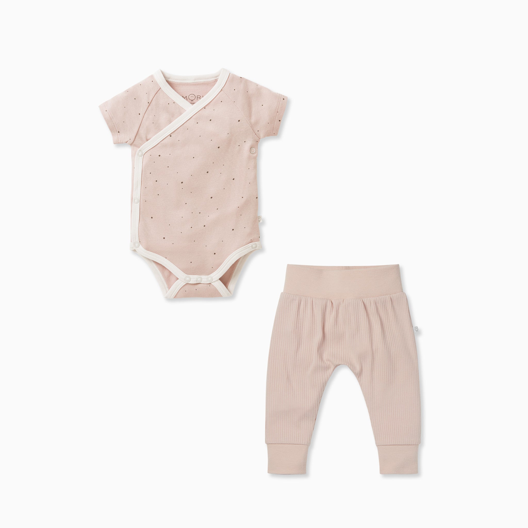 MORI Stardust Short Sleeve Kimono Bodysuit & Ribbed Joggers