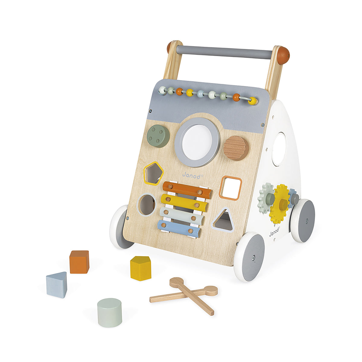 Janod Sweet Cocoon Multi-Activity Wooden Baby Walker