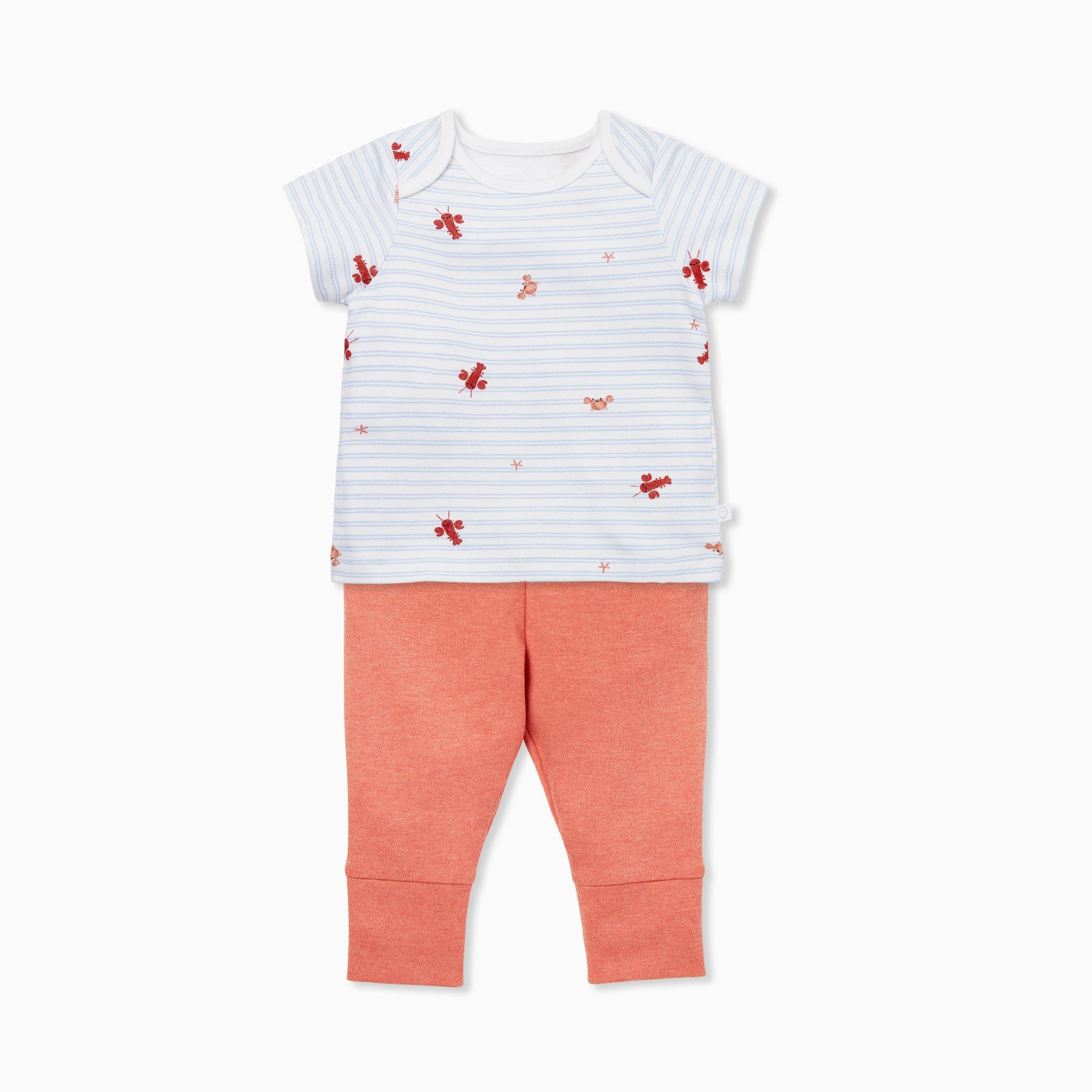 Ocean Stripe T Shirt & Leggings Set