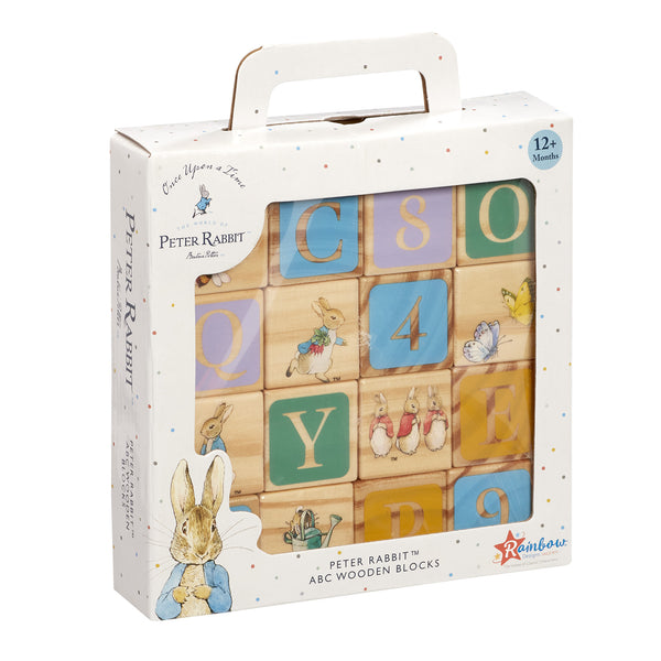 Peter Rabbit Wooden Alphabet Blocks | Wooden Toys | MORI UK