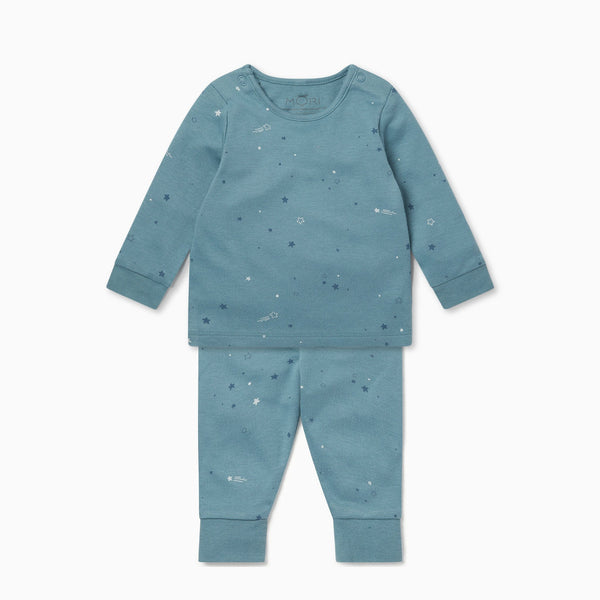 Star Baby Pyjamas | Star Printed Organic Baby Pyjamas | MORI UK