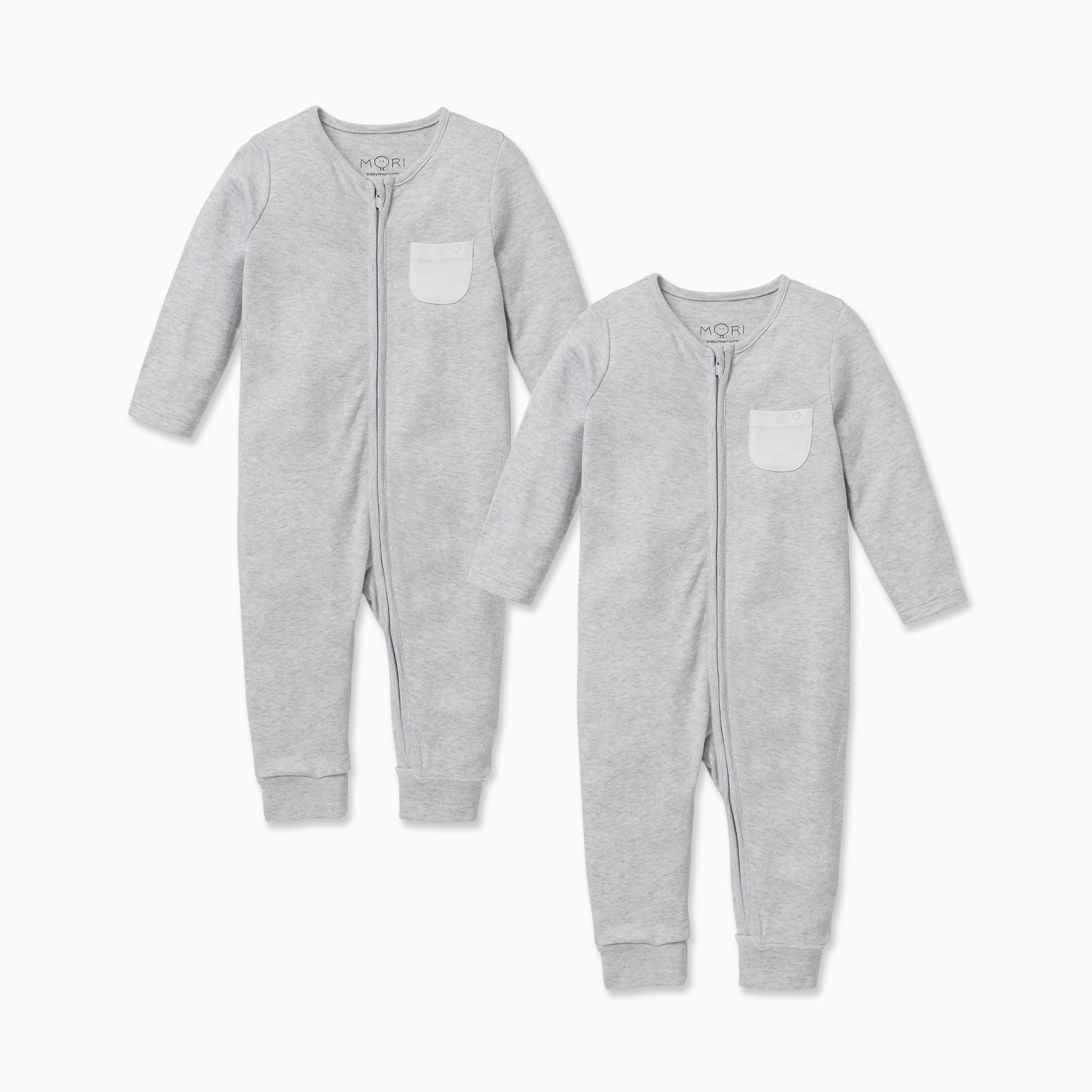 MORI Baby Zip Sleepsuit, Safari Print