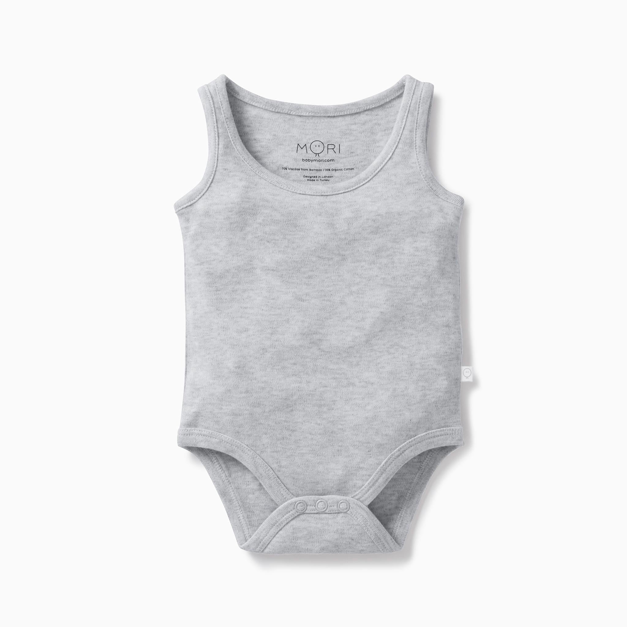 MORI Sleeveless Bodysuit - Grey