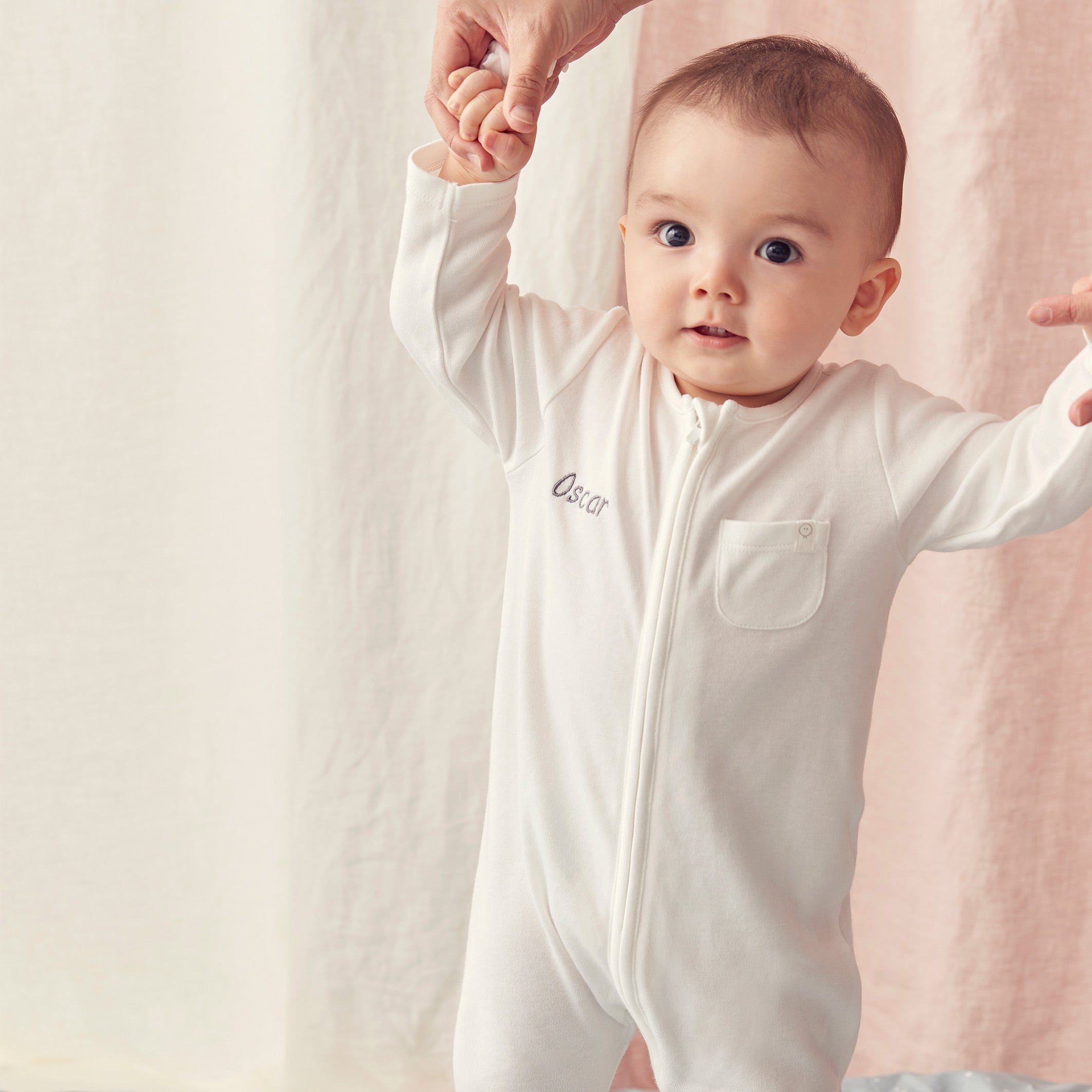 Personalised Clever Zip Sleepsuit